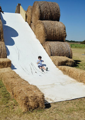 Hay Slide at Rocky Creek Maze